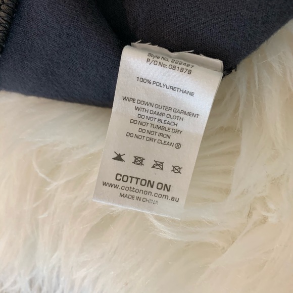 *SOLD* CO by Cotton On faux leather peplum top - Picture 11 of 14